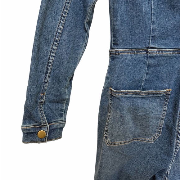 Free People Lenox Jumpsuit Coveralls Denim Utility One Piece Size Extra Small - Picture 10 of 15